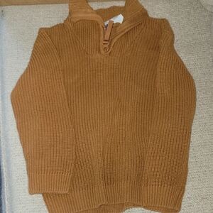 H&M Men's Brown Zip-Up Sweater